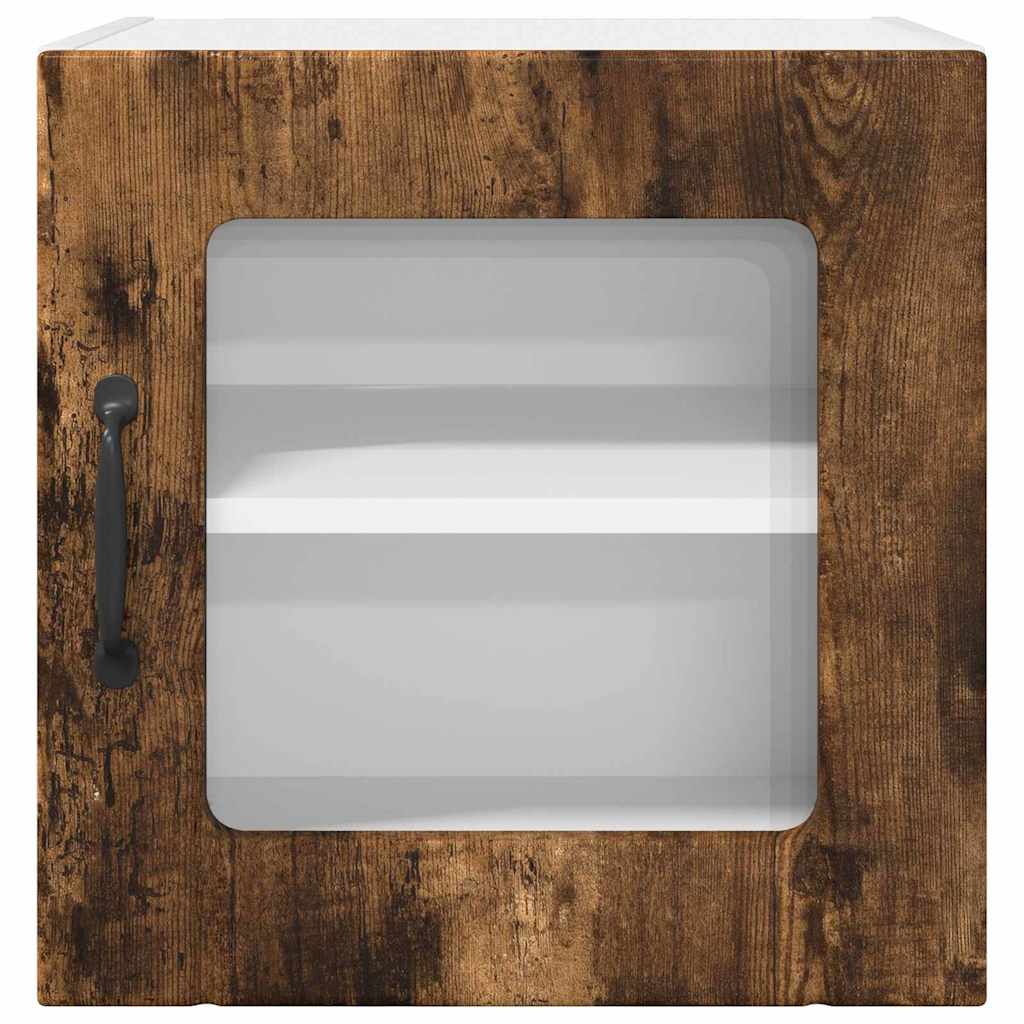 Küchenhängeschrank 2 pcs Geräucherte Eiche 40 x 31 x 40 cm